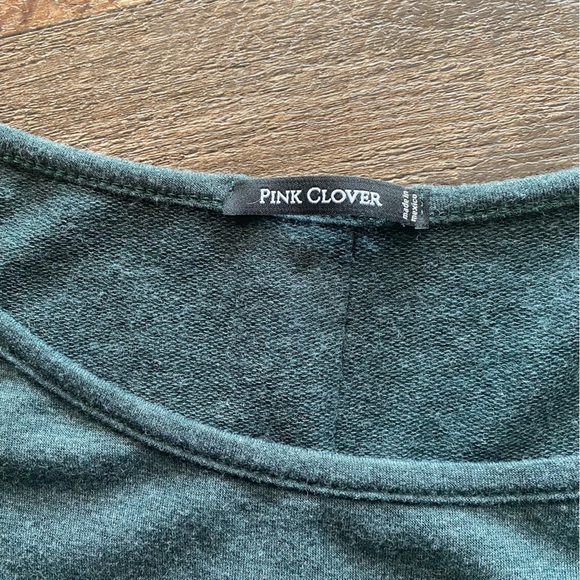 NWOT Pink Clover Button Back Short Sleeve Shirt - Picture 5 of 9